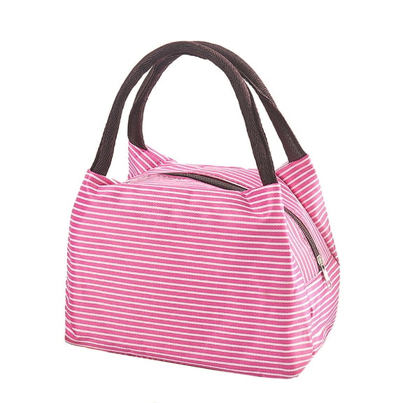 JeashCHAT Lunch Bag for Women Men, Insulated Lunch Box for Adult, Large Capacity Reusable Lunch Tote Bag for Travel Work School Picnic (Hot Pink)