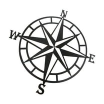 JeashCHAT METAL WALL ART COMPASS Metal Decor Nautical Compass Wall Decor Wall Hanging