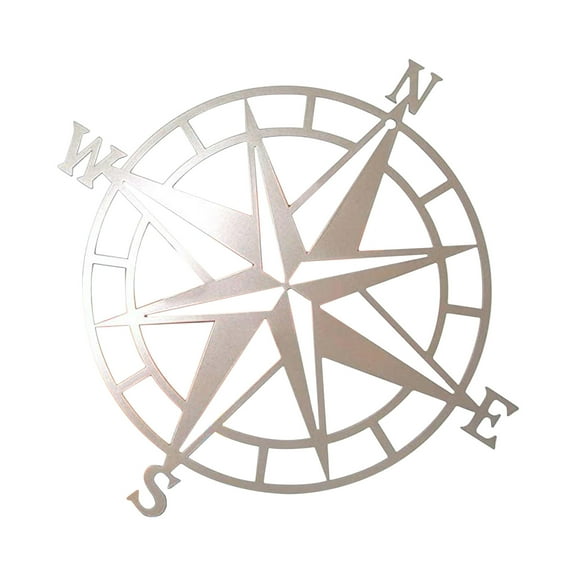 JeashCHAT METAL WALL ART COMPASS Metal Decor Nautical Compass Wall Decor Wall Hanging