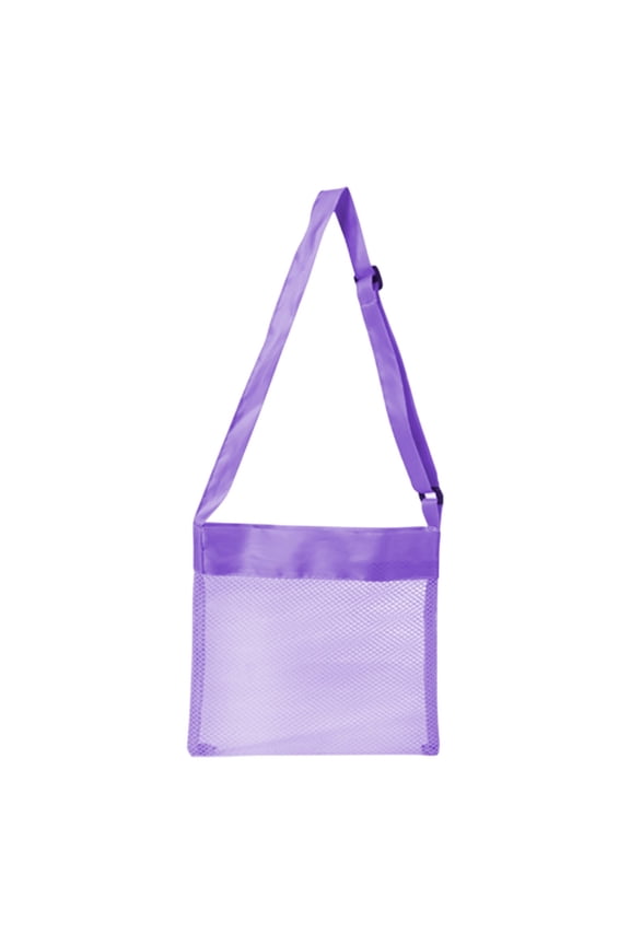Mesh Beach Bag Seashell Mesh Bags Beach Toy Storage Bag Small Square Crossbody Bag Shells Collecting Bag Beach Sand Toy Bag Swimming Accessories