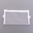 thumbnail image 1 of JeashCHAT Mesh Pencil Case Net Yarn Pen Bag with Sturdy Zipper Multifunctional Clear Stationery Storage Box Office Supplies Gift, 1 of 2
