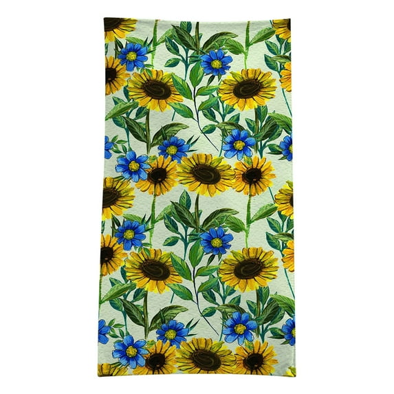 JeashCHAT Microfiber Beach Towel , 30"x60" Flowers Graphic Beach & Pool Towel, Extra Large Sandproof Quick Dry Beach Blanket, Extra Large Bath Towel for Adults Women