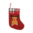 thumbnail image 1 of JeashCHAT Mini Christmas Stockings, 6.69 Inch Cute Santa Claus Snowman Reindeer Xmas Stocking Christmas Tree Ornaments Decorations, Holiday Party Candy Gift Card Bag, 1 of 6