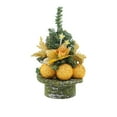 thumbnail image 1 of JeashCHAT Mini Christmas Tree, Tabletop Christmas Tree, Small Artificial Xmas Tree with Poinsettia Flower and Christmas Ball Ornaments, Xmas Holiday Party Home Office Table Decor, 1 of 6