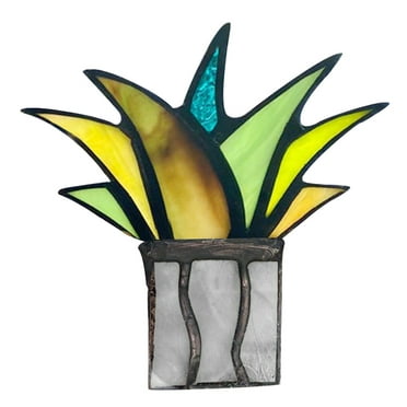 JeashCHAT Mini Colorful And Aloe Potted Plant Pot Potted Plant Decoration Clearance