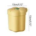 thumbnail image 1 of JeashCHAT Mini Desktop Trash Can Cute Small Household Mini Coffee Table Melon Peel Shell Storage Bucket Bedroom With Lid Trash Can, 1 of 5
