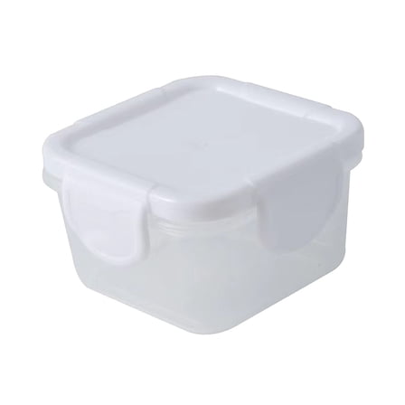 JeashCHAT Mini Food Storage Containers, Square Clear Plastic Food Storage Box with Airtight Lids, Meal Prep Containers, BPA-Free, Leak-Proof, Dishwasher Safe, 2.36" x 2.36" x 1.57"