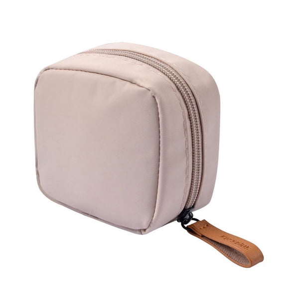 JeashCHAT Mini Makeup Bag Lipstick Cosmetic Accessories Organizer Purse for Women, Portable Small Zipper Storage Pouch for Jewelry Cards
