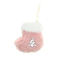 thumbnail image 1 of JeashCHAT Mini Plush Christmas Stockings, Cute Xmas Stockings Hanging Ornaments Christmas Tree Decorations, Xmas Gifts, Pink, 1 of 6