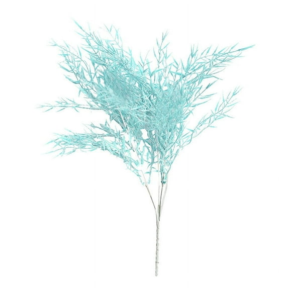 JeashCHAT Mist Bamboo Grass Fake Flowers , Dried Flowers Artificial Flowers Wedding Party Home Bouquet Decoration Floral Arrangement, Blue
