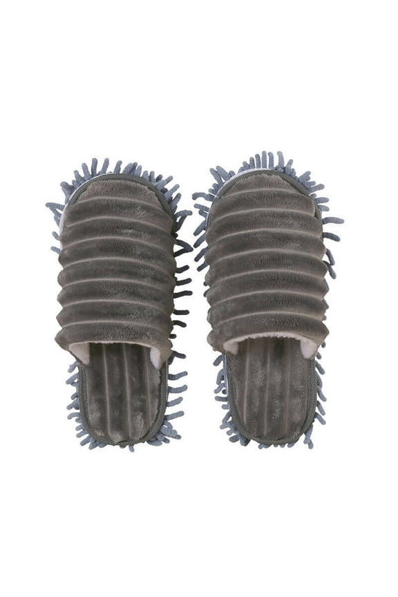 Mop Slippers , Lazy Mop Slippers Walking Cleaning Floor, Men and Women House Dusting Slippers, Detachable Warm Mopping Shoes for Polishing Floor