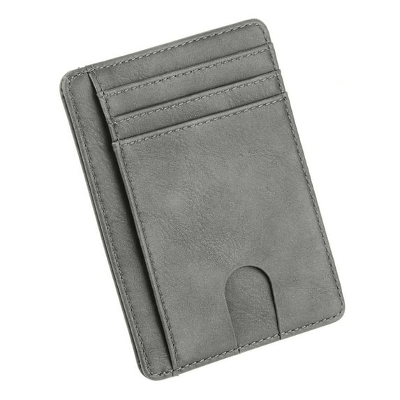 JeashCHAT New Men's Leather Wallet Thin Credit Card Holder ID Case Purse Bag