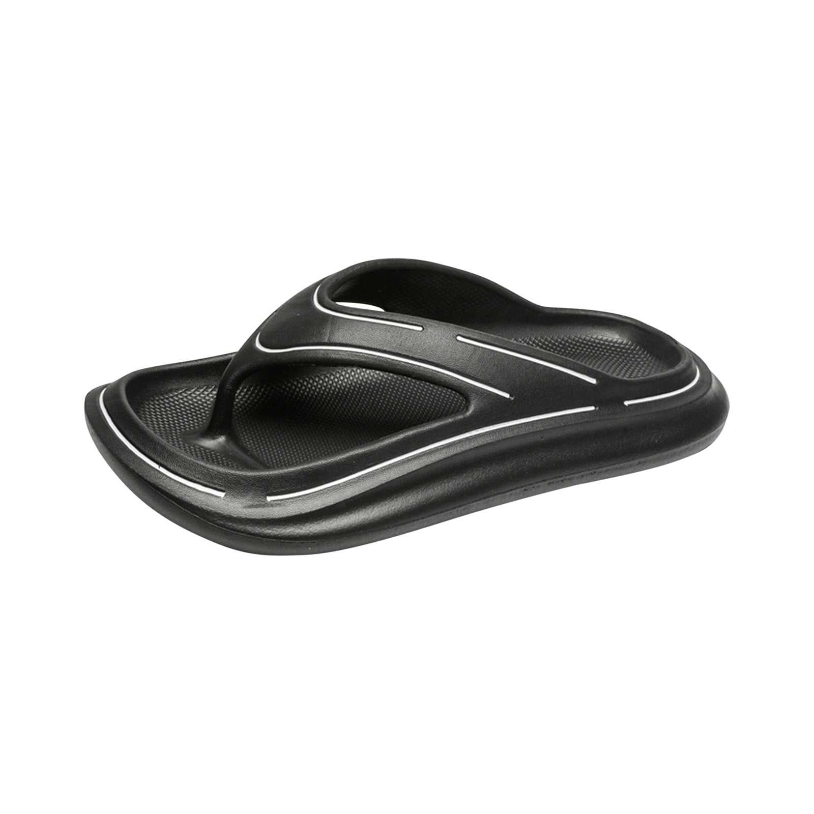 JeashCHAT Orthotic Flip Flops for Men Women Thong Pillow Slippers Non Slip Quick Drying Shower Bathroom Slides Sandals Summer Beach Shoes