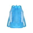 thumbnail image 1 of JeashCHAT Outdoor Beach Toy Bag, Waterproof Mesh Travel Sand Toys Backpack, Beach Vacation Shell Collecting Bag Large Capacity Beach Toys Storage Bag, Blue, 1 of 6