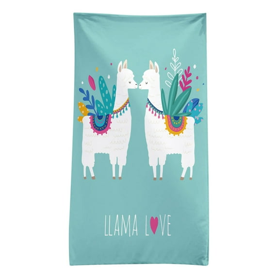 JeashCHAT Oversized Beach Towel for Kids , 30"x60" Cute Animals Animal Theme Lightweight Absorbent Quick-Dry Beach Blanket, Microfiber Pool Towel Bath Towel for Boys Girls