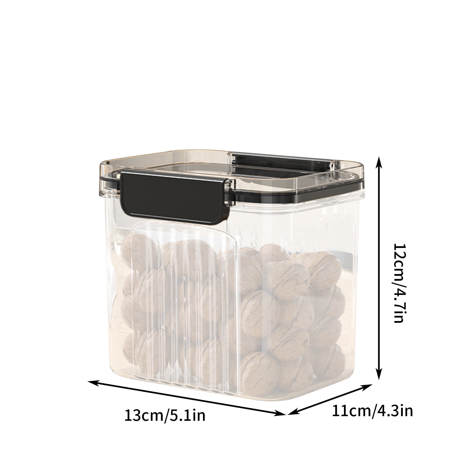 JeashCHAT Pantry Airtight Food Storage Containers Kitchen Clear Plastic ...