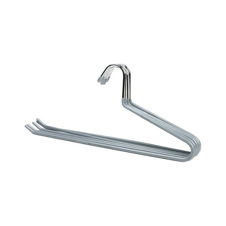 JeashCHAT Pants Hanger Non Slip Open Ended Pants and Jean Hanger for Closet, Space Saving Clothes Hanger, Metal Pant Hanger, 1 Pc, Gray