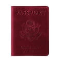 thumbnail image 1 of JeashCHAT Passport Holder Clearance, Passport Wallet, Passport and Vaccine Card Holder Combo, Leather Passport Cover Travel Documents Organizer Protector for Women and Men, 1 of 1