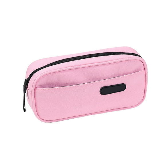 JeashCHAT Pencil Case Large Capacity Pencil Pouch Pen Bag Office Stationery Organizer Pencil Bag, Pink