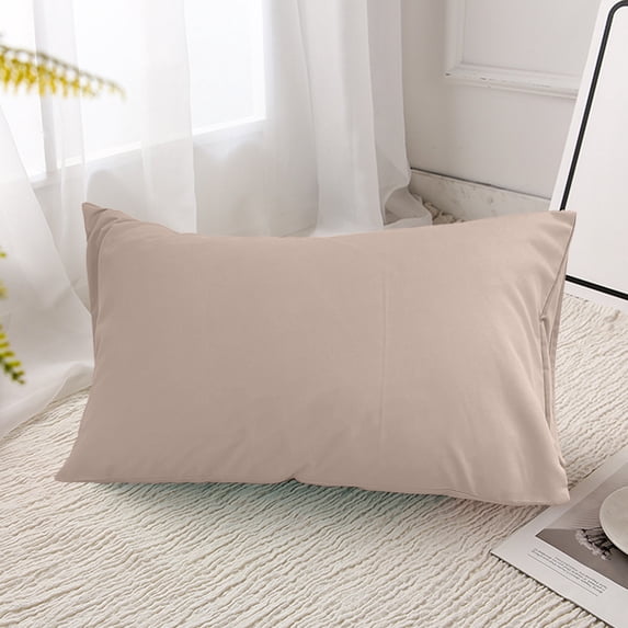 JeashCHAT Pillow Case, Pillow Covers with Envelope Closure, Soft Microfiber Fabric Pillowcase, Solid Color Wrinkle Resistant Bed Pillow Pillowcase Bedding 29x19 Inches