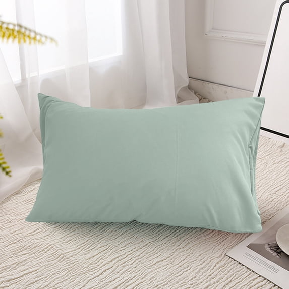 JeashCHAT Pillow Case, Pillow Covers with Envelope Closure, Soft Microfiber Fabric Pillowcase, Solid Color Wrinkle Resistant Bed Pillow Pillowcase Bedding 29x19 Inches