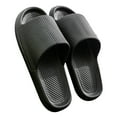 thumbnail image 1 of JeashCHAT Pillow Slippers for Women and Men, Non Slip Quick Drying Shower Bathroom Slides Sandals Solid Color Super Soft House Slippers Couple Shoes Thick Sole, 1 of 3