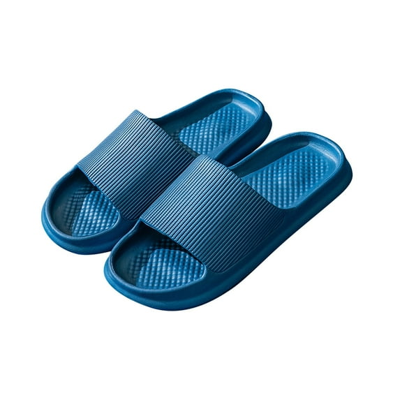 JeashCHAT Pillow Slippers for Women and Men, Summer Casual Solid Color Non-Slip House Slippers, Bathroom Slippers Slides Sandals for Home Indoor Outdoor