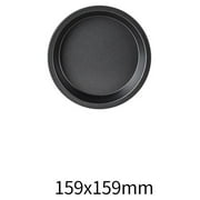 JeashCHAT Pizza Pan 6 Inch Round Baking Pan Non-Stick Bakeware Pizza Tray for Home Restaurant Kitchen Party, Easy to Clean, Black