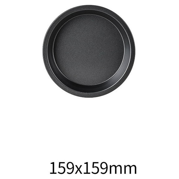 JeashCHAT Pizza Pan 6 Inch Round Baking Pan Non-Stick Bakeware Pizza Tray for Home Restaurant Kitchen Party, Easy to Clean, Black