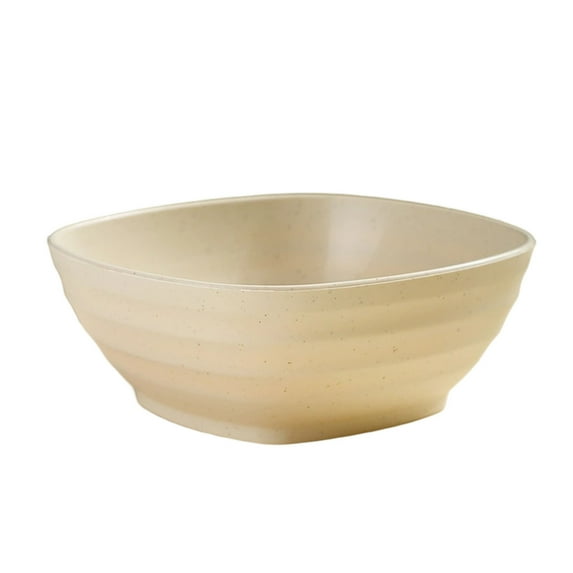 JeashCHAT Plastic Bowls, Wheat Straw Bowls for Kitchen, Square Cereal Bowls, Reusable Soup Bowl Salad Bowl Ramen Bowl Fruit Bowl Snack Bowl Rice Bowl Party Supplies, Dishwasher Safe
