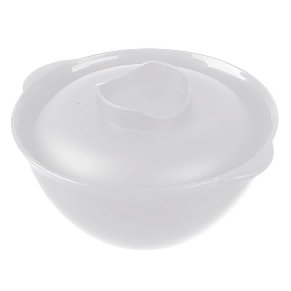 JeashCHAT Plastic Noodle Bowl, Soup Bowl Ramen Bowl with Lid and Handle, Pasta Bowl for Home Office College Dorm Room, Dishwasher Safe