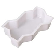 JeashCHAT Plastic Paving Mould Stepping Stone Molds for Concrete Reusable DIY Wave Shaped Walk Maker Mold for Garden Paving Pavement Patio Walkway
