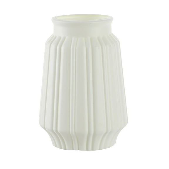 JeashCHAT Plastic Vase, Decorative Flower Vase Flower Arrangement Unbreakable Small Vase Home Living Room Table Shelf Decor, Office Decor, Centerpiece