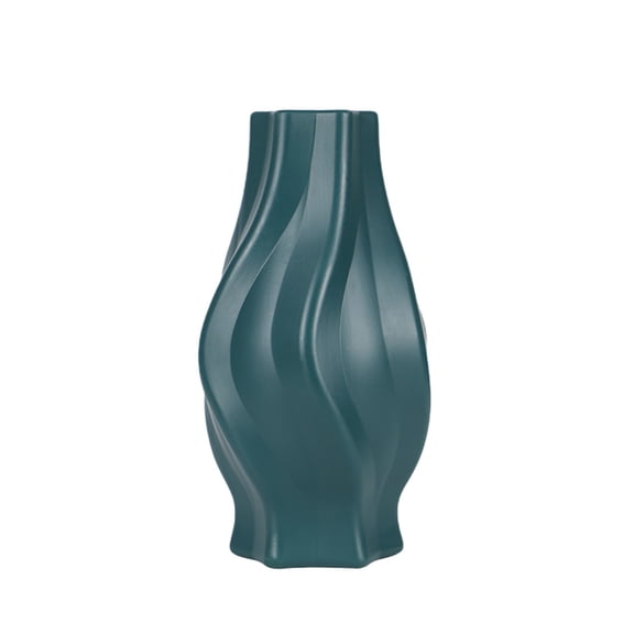 JeashCHAT Plastic Vase, Imitation Ceramic Flower Vase, Modern Decorative Vase for Home, Living Room, Dining Table, Office Decor, Bedroom, Table, and Kitchen Shelf