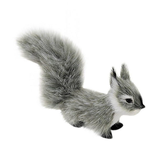 JeashCHAT Plush Imitation Animals Small Squirrels Pendant Ornaments Toys Handicrafts Holiday Supplies