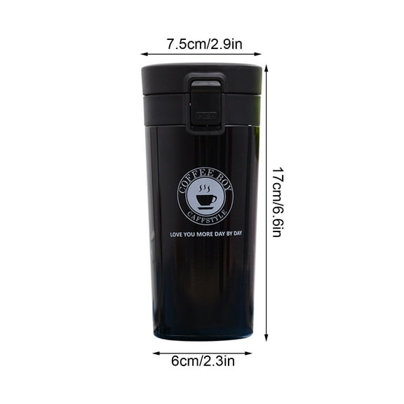JeashCHAT Portable Stainless Steel Vacuum Flask Coffee Cup Travel Water Bottle Large-capacity Coffee Cup Coffee Mug