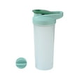 thumbnail image 1 of JeashCHAT Protein Shaker Bottle for Protein Mixes, Fitness Sports Water Bottle 800ML Protein Powder Shaking Cup with Whisk Ball, Leak Proof Mixing Cup, Green, 1 of 6