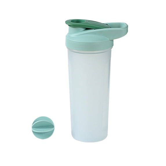 JeashCHAT Protein Shaker Bottle for Protein Mixes, Fitness Sports Water Bottle 800ML Protein Powder Shaking Cup with Whisk Ball, Leak Proof Mixing Cup, Green