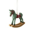 thumbnail image 1 of JeashCHAT Resin Christmas Horse Ornaments, Animal Horse Figurine Hanging Pendant Christmas Tree Ornaments Holiday Party Xmas Gifts, 3.15inch, Green, 1 of 6