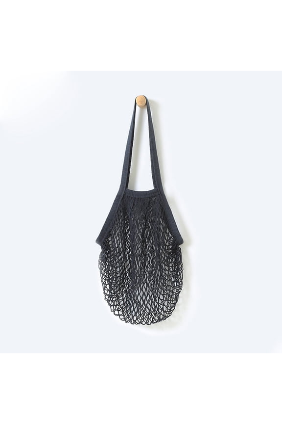 Reusable Fruit String Grocery Shopper Cotton Tote Mesh Woven Net Shoulder Bag