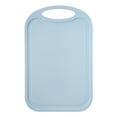 thumbnail image 1 of JeashCHAT Reversible Kitchen Cutting Board, Large Plastic Chopping Board, Cutting Board for Meat Vegetables Fruits, Easy Grip Handle, Dishwasher Safe (Blue), 1 of 8