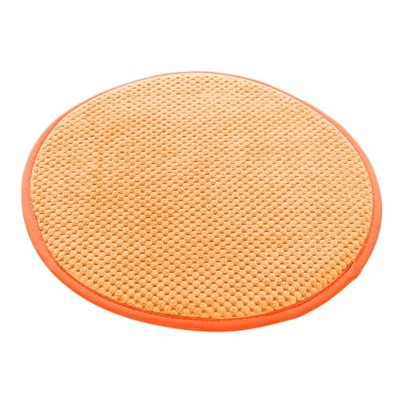 JeashCHAT Round Chair Cuhsion, 13.7 inch Circle Stool Cushion, Soft Seat Cushion Chair Pad for Indoor Home Office Kitchen Dining Chair, Non Slip Floor Pillows, Orange
