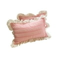 thumbnail image 1 of JeashCHAT Ruffle Pillow Shams Decorative Vintage Pillowcases Pillow Covers for Bed Sofa, Set of 2 Standard Size 20"X30" Pink, 1 of 8