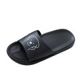 thumbnail image 1 of JeashCHAT Sandals for Women, Slide Sandals Unisex Fashion Color Cute Pattern Set Toe Flip Flops Home Slippers (Black), 1 of 4