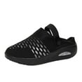 thumbnail image 1 of JeashCHAT Sandals for Women, Slide Sandals Women's Shoes Low-top Casual Lightweight Lazy Walking Shoes Flying Woven Slippers (Black), 1 of 9
