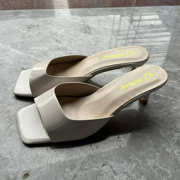 JeashCHAT Sandals for Women Women's Fashion High Heels Breathable Comfortable Beach Shoes Light Roman Sandals