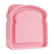JeashCHAT Sandwich Containers Sandwich Box with Lid Food Storage Container Plastic Toast Shape Sandwich Holder for Lunch, Dishwasher and Microwave Safe