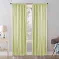 thumbnail image 1 of JeashCHAT Satin Curtains, Blackout Curtains for Bedroom Living Room Window Decor, Rod Pocket Curtain Panels, Solid Color Drapes, 1 Panel, 39.37" x 98.43", Green, 1 of 6