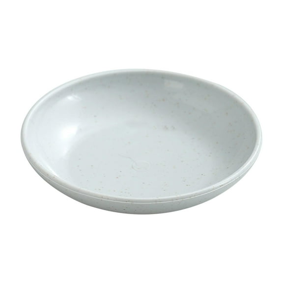 JeashCHAT Seasoning Dishes, Soy Dipping Sauce Dishes, Dipping Bowls, 4.13" Round Small Plastic Plates, Mini Appetizers Plates for Condiment Sushi Ketchup BBQ Party, Gray