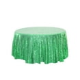 thumbnail image 1 of JeashCHAT Sequin Tablecloth, 23.6 Inch Round Tablecloth for Party Wedding Banquet Christmas Event Holiday Dinner Table Cloth Decorations Cake Table Cover, Green, 1 of 1